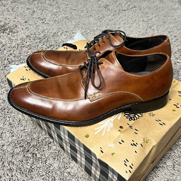 Cole Haan Air Lenox Hill Oxford Men\'s Sz 12M Brown Leather Split Toe Dress Shoes main image 12